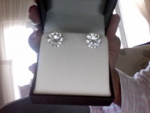 A full shot of my new earrings.