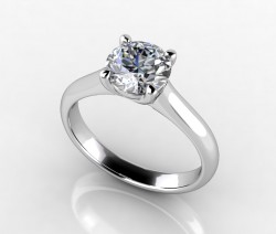 Timeless Trellis Solitaire Ring