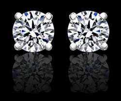 Earrings - 4 Prong Round Studs, Purity Series
