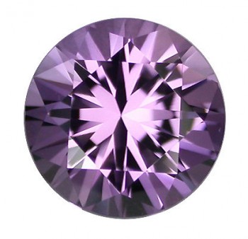Natural Amethyst, Bolivian diamond cut round