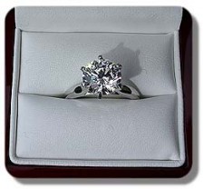 Tiffany Cathedral Solitaire 4mm plat