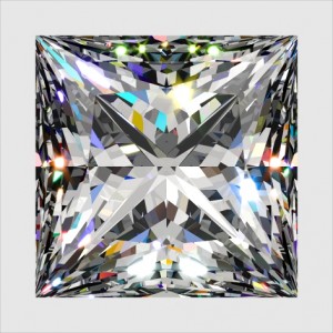 Amora Gem Princess cut, computer model