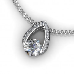 Timeless DewDrop Pave Pendant