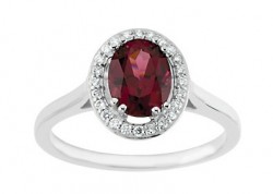 Crocus Halo Ring for Ovals