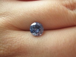 Customer photo of 6mm round Light Ceylon blue Avarra sapphire