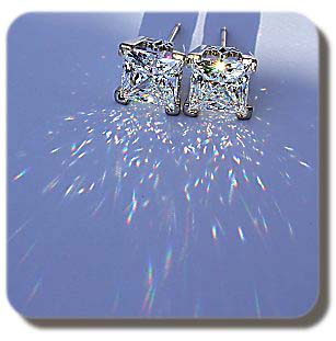 Fake Diamond | Asha® Diamond Simulants: Stud Earrings, Diamond Stud Earrings, Diamond Simulant ...
