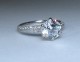 7mm F/G Asha H&A in Timeless Regal Micropave ring, size 4.75, in palladium.
