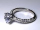 7mm F/G Asha H&A in Timeless Regal Micropave ring, size 4.75, in palladium.