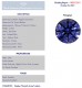 Example grading report showing our H&A cut, in a Kashmir blue.  Please note that our Avarra sapphires do not come with grading reports.