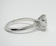 Timeless Regal in 14kt white gold, ring size 7, and set with an 8.2mm E/VVS1 Amora Gem
