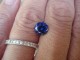 Kashmir blue 8mm diamond cut round