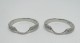 Pair of our Timeless Halo wedding bands, these were made for a halo holding a 7.5mm round center, are platinum and ring size 3.