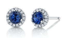 Micropave Halo Stud Earrings