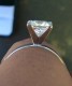Customer photo: 1.99ct D/IF princess cut Amora Gem, measuring 6.98mm X 6.95mm set in customer's own platinum ring.