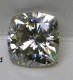 Zoom - regular Moissanite cushion (M/N color) - per Charles and Colvard, this is a 'near colorless' product.