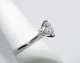 Timeless Regal in 14kt white gold, ring size 7, and set with an 8.2mm E/VVS1 Amora Gem