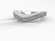 Computer generated render of the Timeless Spring Flower Band for an 11.5-12.5mm center stone.