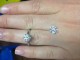 Customer comparison photo - Natural diamond in ring, Amora Gem loose
