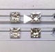 Comparision of:  Moissanite, Amora Gem, Lab Diamond, Mined Diamond.  Answers on the next picture..can you tell which is which?