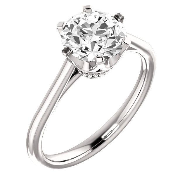 Coronet Solitaire Ring