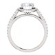 Cuileann Micropave Halo Engagement Ring with a 7.5mm center stone.